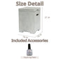 Outdoor Tank Table For Gas Fire Pits, Hides Propane Tank Cover, Concrete Light Gray, Side Handles
