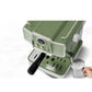 15 Bar Espresso Coffee Machine With Milk Frother Steam Wand, 1350W Professional Coffee Maker, 54 Oz Removable Water Tank Espresso Maker Cappuccino, Latte, Machiato, Green, For Home Barista